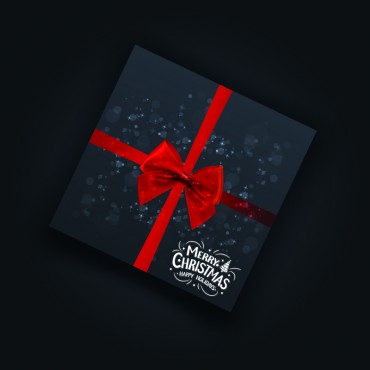 Merry Christmas & Happy Holidays" Vinyl Sticker Set – 12-Piece (Black & White) for Mugs, Gifts, Bottles, & More