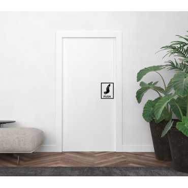 Push and Pull Vinyl Sticker Set