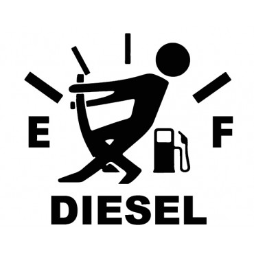 Funny Empty Fuel Cap Decal Sticker – Premium Vinyl for Cars & Trucks