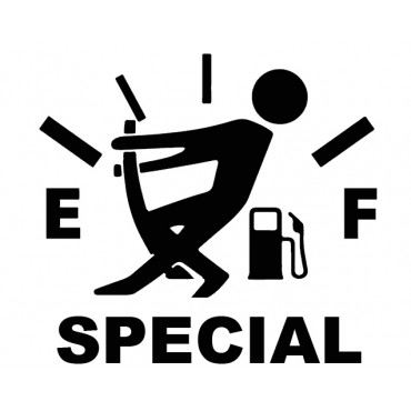 Funny Empty Fuel Cap Decal Sticker – Premium Vinyl for Cars & Trucks