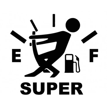 Funny Empty Fuel Cap Decal Sticker – Premium Vinyl for Cars & Trucks