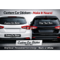 Custom Car Sticker – Vinyl Decal 30cm x 10cm
