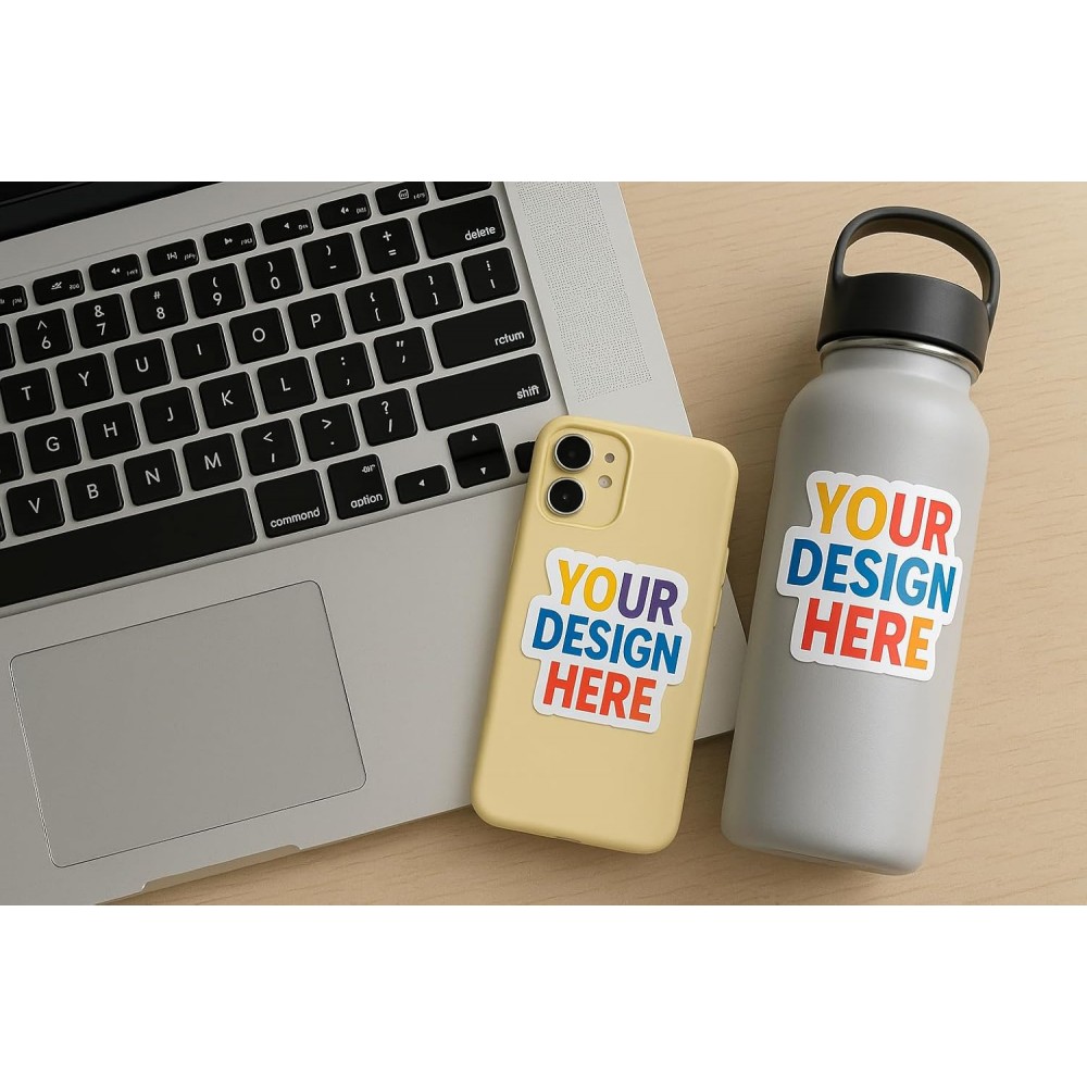 Custom Printable Vinyl Sticker – A4 Size Max – Full Color Print & Finish Cut 