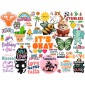 50 T-Shirt Stickers – Iron-On DIY Designs | Sports, Cats, Quotes & More
